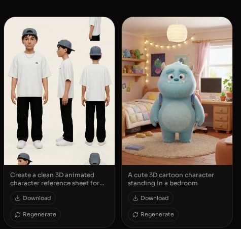NateAI Image generation screen